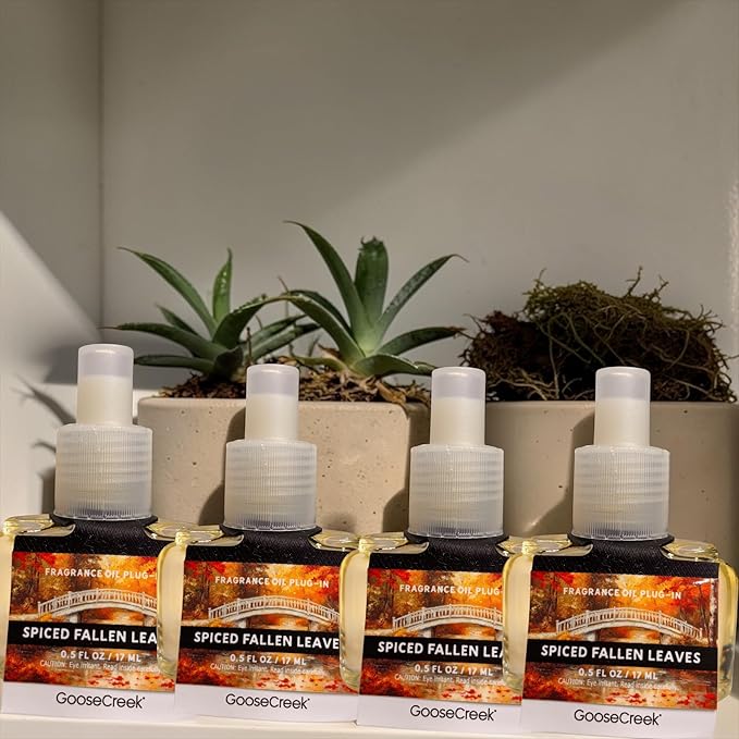 Spiced Fallen Leaves Fragrance Oil Plug-In Refills 0.5 FL OZ 4 Pack