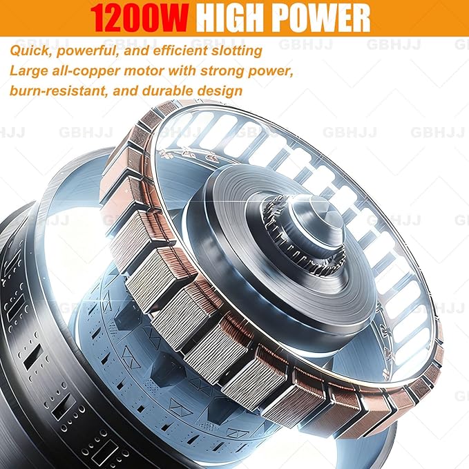 Electric Tile Gaps Crevice Cleaning Machine Slotting Tool 1200W Household Tile Joint Cleaner Machine 9000r/min for Cleaning Grout Between Tiles Floor Regrouting Tool