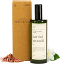 Craft &amp Kin Santal Woods Room Spray for Bedding 6.76 oz Pillow Spray Long-Lasting Room Freshener Soothing Aroma Mist for Home &amp Washroom