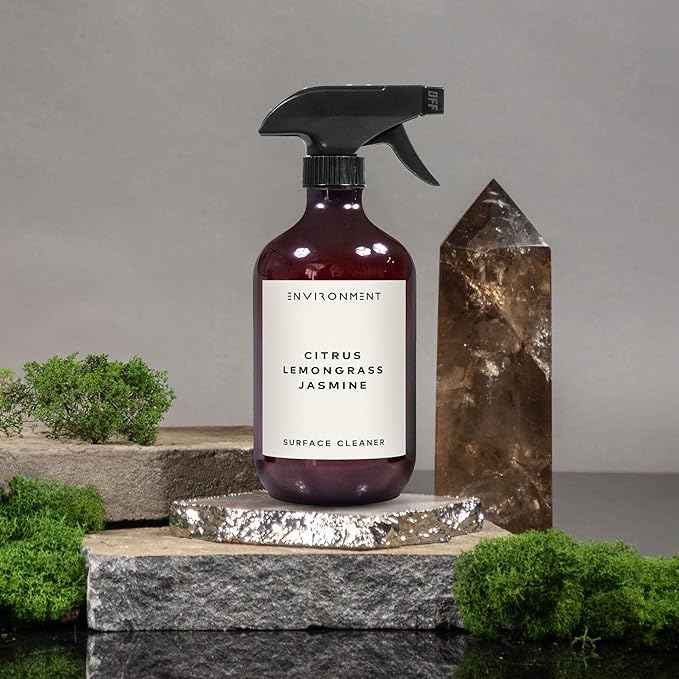 ENVIRONMENT Inspired by 5-Star Resort WH Surface Cleaner 16oz Luxury Surface Cleaner (Citrus | Lemongrass | Jasmine) Home Essentials Scented Cleaning Products Vegan &amp Cruelty-Free