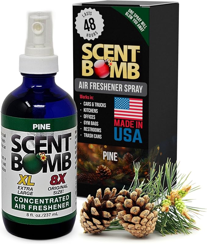 Scent Bomb Pine Air Freshener Spray Long-Lasting Odor Eliminator for Home Office &amp Car