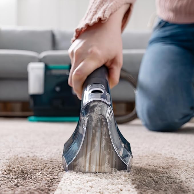 Bundle of IRIS USA Hydro-Clean 1000mL Chemical-Free Spot Cleaner for Carpet Upholstery Sofa Mattress + IRIS USA Cordless Vacuum Cleaner 50-Min Runtime 230W for Carpet Hard Floor Tile