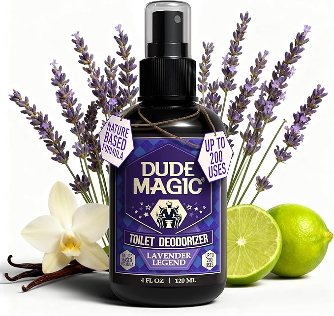 Toilet Deodorizing Spray | Natural Before You Go Toilet Spray | Pre-Poop Bathroom Odor Eliminator with Essential Oils | Travel Size Bathroom Air Freshener 4oz 3 Pack