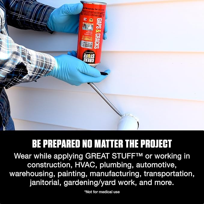 Great Stuff Disposable Gloves - Multiuse Applications - Cleaning -100 Gloves