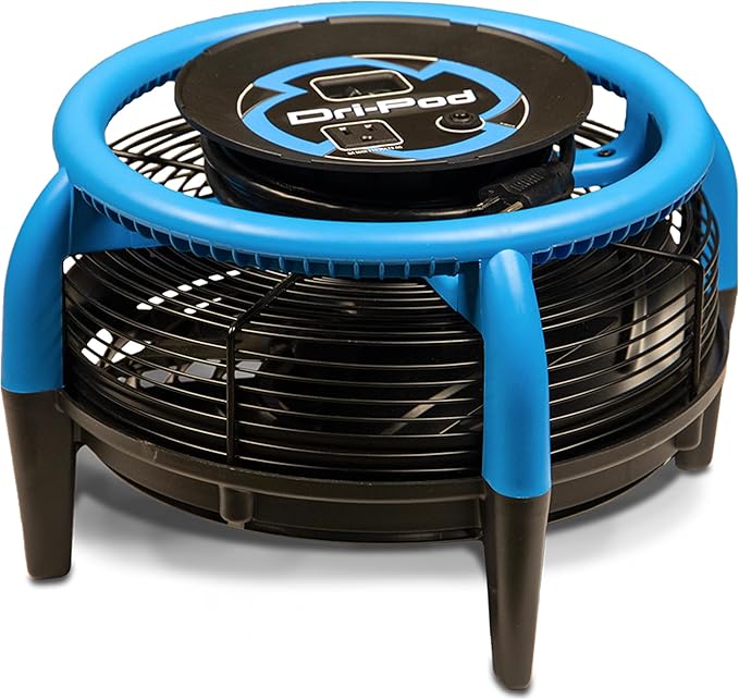 Dri-Eaz Dri-Pod Pro Omnidirectional Floor and Carpet Dryer Ventilating Floor Dryer for Boats RVs and Residential Use