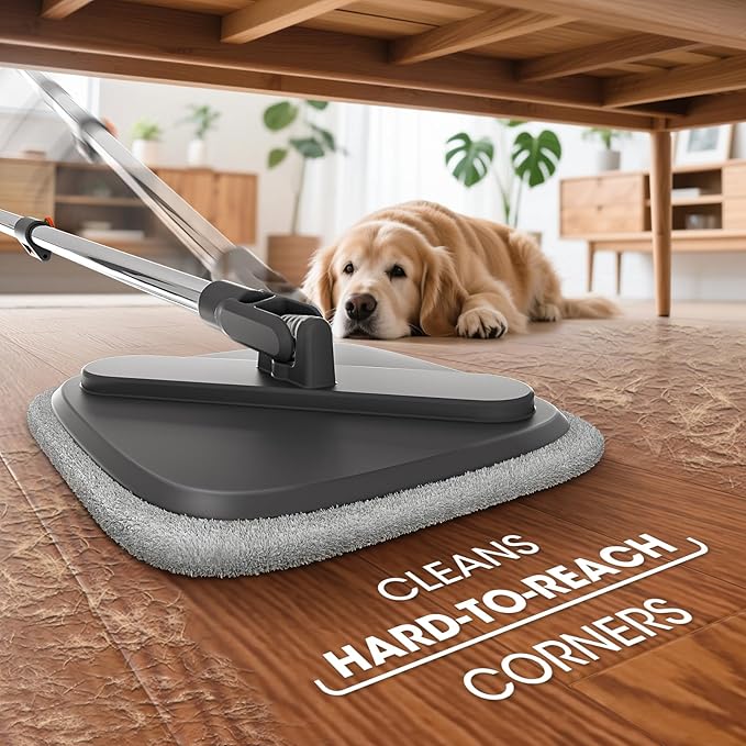Mop and Bucket Set Spin Mop with Separate Dirty Water System Deep-Cleaning Mops for Floors Versatile Mops for Walls