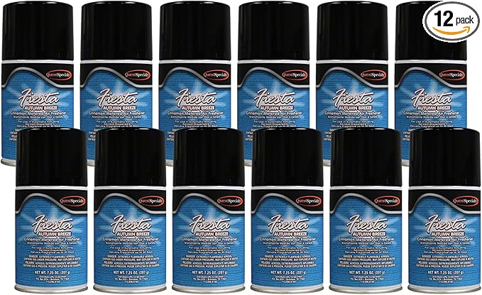 Quest 3880 AUTUMN BREEZE Metered Air Freshener - Cinnamon Scent (Case of 12) Works in all metered dispensers