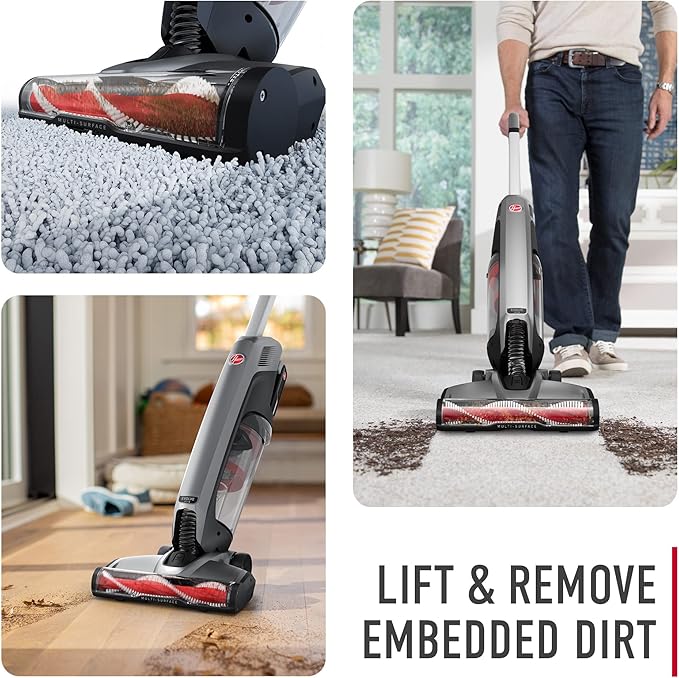 Hoover ONEPWR Evolve Pet Cordless Vacuum Cleaner Black Lightweight Stick Vac Small Upright Vacuum Cleaner Ideal for Pet Hair Large Dirt Cup Capacity Cordless Convenience