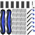 Replacement Parts Accessories Compatible with ECOVACS DEEBOT X11 OmniCyclone Robot Vacuum (2 Roller Brushes + 6 Mopping Cloths + 6 Filters + 6 Side Brushes)(X11 OmniCyclone Kits)