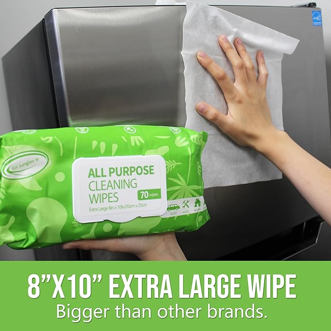 Air Jungles Odor Eliminator Balls 6 Count Lavender Leather Cleaner Wipes 70 Count &amp All-Purpose Cleaning Wipes 70 Count 3-in-1 Bundle for Car Home Gym Shoes Furniture &amp More