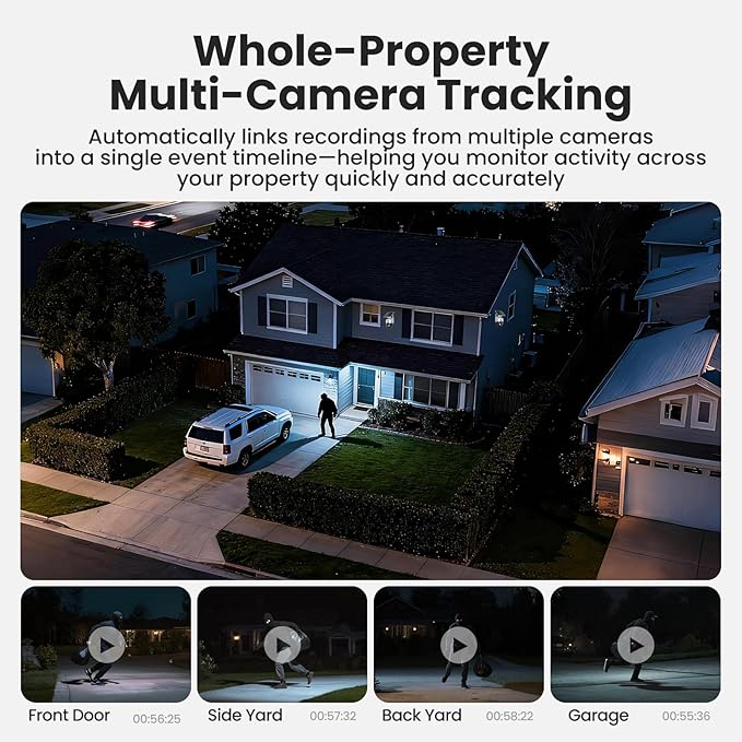 SOLIOM Security Cameras Wireless Outdoor4K Ultra HD for Day and Night No SubscriptionBuilt in RadarSolar Powered Cameras for Home Security 360° Pan Tilt Auto Tracking5G &amp 2.4G WiFi 2-Cam Ki