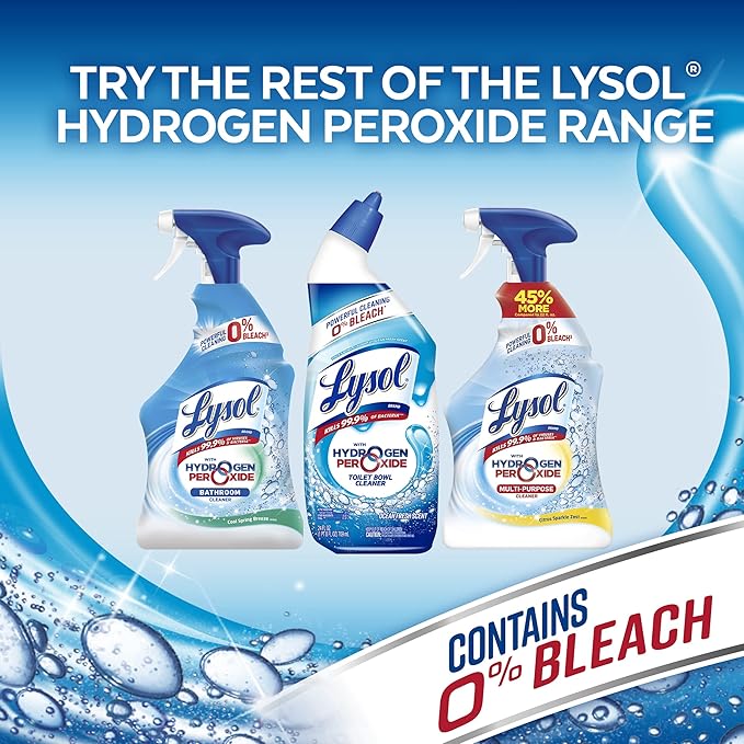Lysol Bleach Free Hydrogen Peroxide Toilet Bowl Cleaner Fresh 24 oz (Pack of 6)