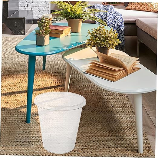 Mobestech No Lid Trash Can Wastebasket for Kitchen Bathroom Living Room and Bedroom Stylish Easy to Use for Keeping Spaces Tidy