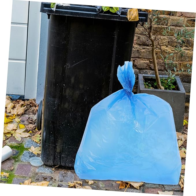 50pcs Tear-resistant Garbage Bags Thickened Large Capacity Trash Can Liners for Bathroom Kitchen Office Home PE Material Bedroom Trash Bags