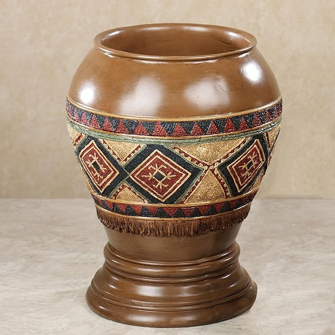 Touch of Class Tribal Spirit Wastebasket Multi Earth