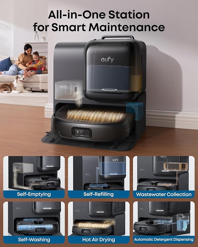 eufy E28 + Rolling Brush and Brush Guard