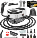 Handheld Steam Cleaner for Home 2500W High Temperature Pressurized Machine 1.6L Water Tank Handle-controlled Steam Output Portable Cleaning Steamer for Car Bed Bugs Furniture Grout (White)