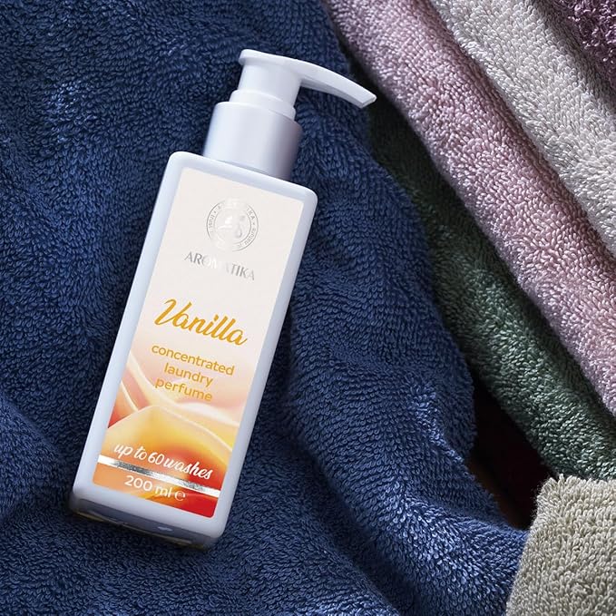 Concentrated Laundry Perfume Vanilla 200ml - Liquid Laundry Fragrance - Laundry Scent Booster - Linen Freshener - Washing Fragrance - Sweet and Long Lasting Scent