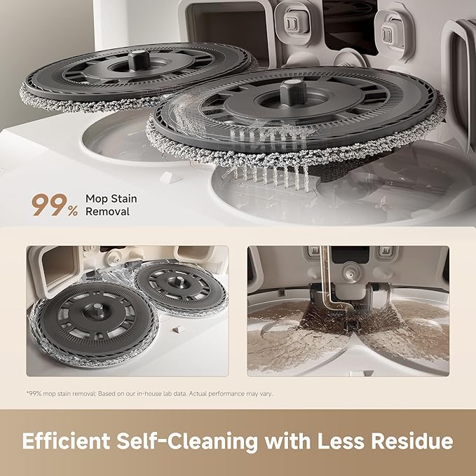 DREAME L40 Ultra Gen 2 Robot Vacuum and Mop with 25000Pa Suction Extendable Side Brush and Mop All-in-One Self-Emptying &amp Cleaning Dock Voice &amp App Control White