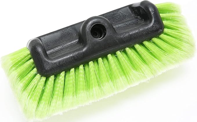 Forgrace Car Wash Brush 12 with Long Handle 60 Inch Soft Bristle Scrub Brush for Car Truck Boat RV House Siding Deck Camper Exterior Washing Cleaning Tool Green