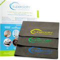 Supercloth® Premium Microfiber Cleaning Cloth for All-Purpose Lasts Over 5 YEARS Glasses Cleaning Cloth Microfiber Cleaning Cloth for Cars Magic Reusable Cloth Streak-Free 100% Made in Italy (3pk)