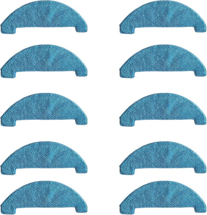 Replacement Loorow Accessory-10 Washable Vacuum Mop Cloths Compatible AT800 3-in-1 Washable and Reusable Soft Mopping Pad Parts Accessories