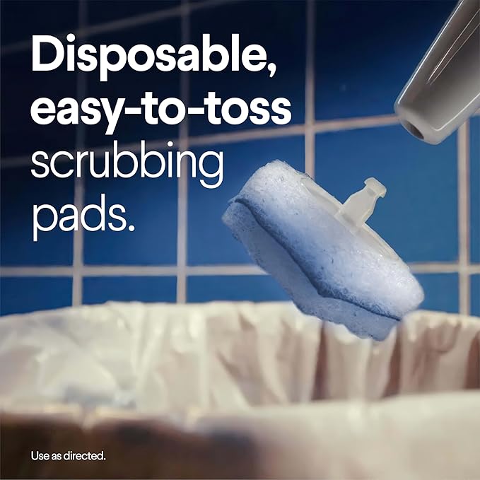 Clorox ToiletWand Disposable Toilet Cleaning System Spring Cleaning Essential ToiletWand Storage Caddy and 16 Disinfecting ToiletWand Scrubbing Pad Refills