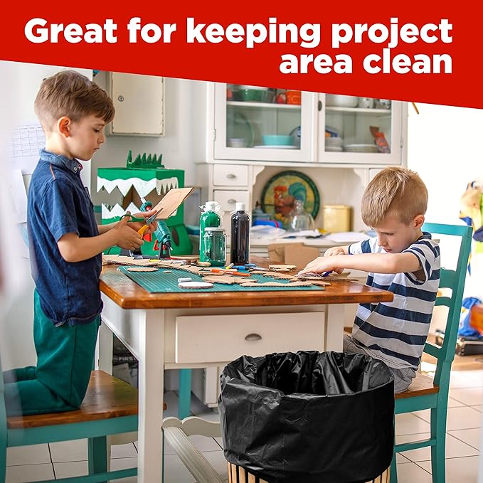 ToughBag 30-33 Gallon Trash Bags Heavy Duty 32 x 38 Black Garbage Bags (250 COUNT) – 30+ 32 Gallon Trash Bags - Made In USA