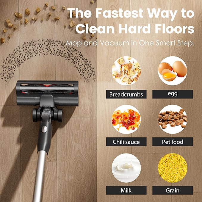 soges Auto-Empty &amp Self-Charging Cordless Stick Vacuum Cleaner with Anti-Tangle Brushroll HEPA Enclosed Barrier System Charging Dock Lightweight Handheld for Pet Hair Hard Floors 45 Min Runti