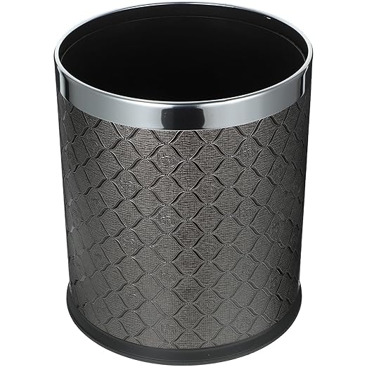 BESPORTBLE Plastic Wastebasket for Bedroom and Bathroom Plastic Trash Can with Large Opening Compact Round Waste Bin for Kitchen Office Home Use Easy to Clean and Stable Design