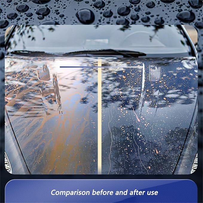 VIED Emulsion Glass Clean Remover Car Coating Spray Oil Film Emulsion Glass Cleaner Quick Effect Coating Agent (2 pcs Style B)