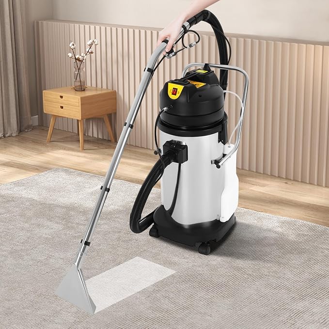 Commercial Carpet Cleaner Machine40L 1049W Professional Floor Cleaning Machine With Spraying Vacuuming Function3 In 1 Multi-Purpose Floor Cleaning Machine For Carpets Sofas Curtains Hotel