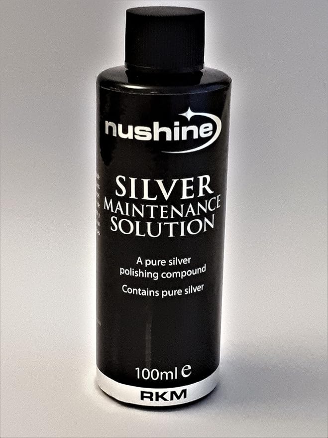 Nushine Silver Maintenance Solution 3.4 Oz - contains pure silver (perfect for worn silver)