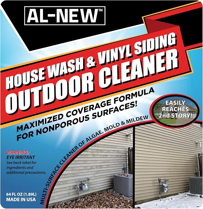 AL-NEW Siding Cleaner Combo House Wash &amp Vinyl Siding Outdoor Cleaner with Protect Bundle