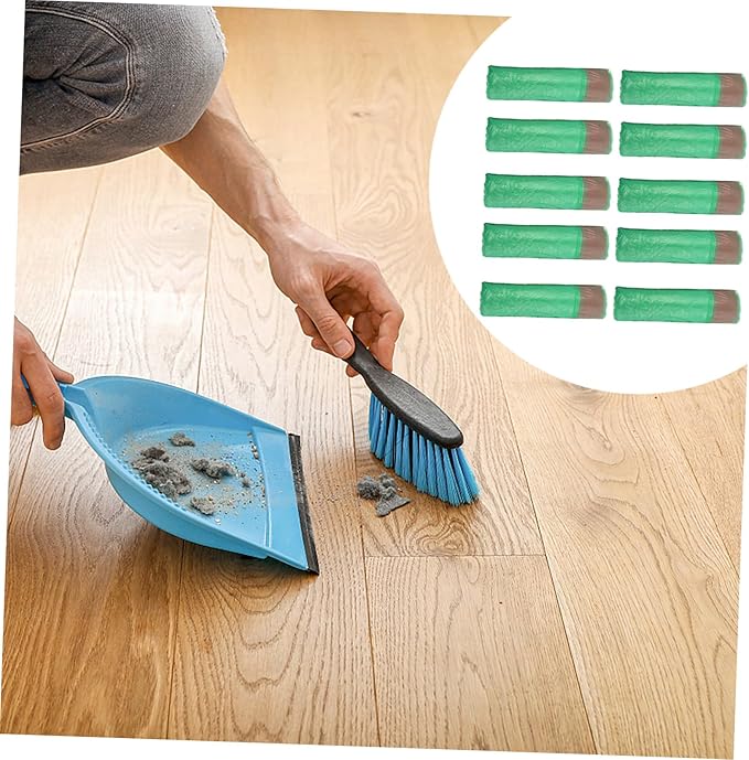 10 Packs Disposable Drawstring Trash Bags Household Plastic Waste Organizer for Kitchen Bathroom Office Living Use