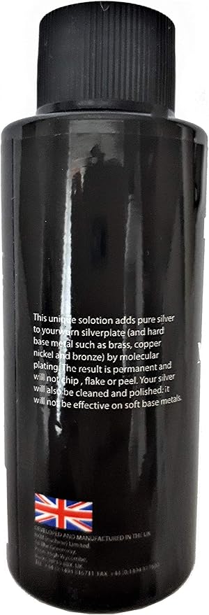 Nushine Silver Maintenance Solution 1.7 Oz - contains pure silver (Perfect for sightly worn silver)