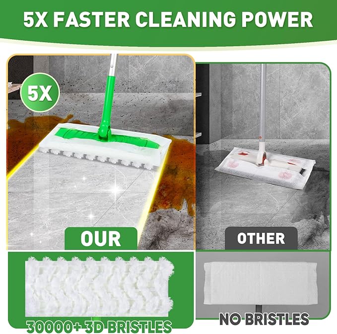 100ct Dry Sweeping Cloths for Swiffer Sweeper Mop Heavy Duty Microfiber Duster Mop Pad Refills Captures Dust &amp Pet Hair for Hardwood Floors and Multi-Surface Cleaning