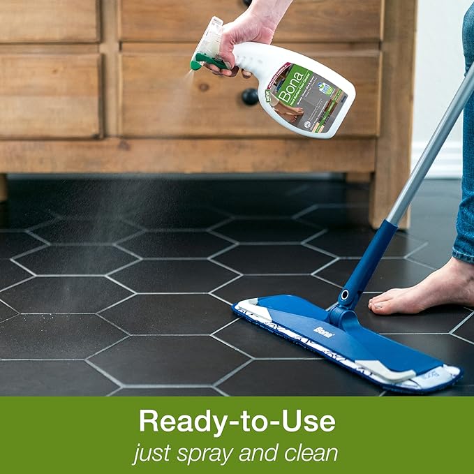Bona Hard-Surface Floor Cleaner Refill for Stone Tile Laminate and Vinyl LVT/LVP 4 pack