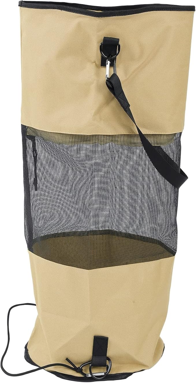 Boat Trash Bags Reusable Waterproof Mesh Garbage Storage 33 Inch Height Portable and Durable - Tear Resistant Oxford Cloth Easy to Hang Ideal for Outdoor and Boat Use