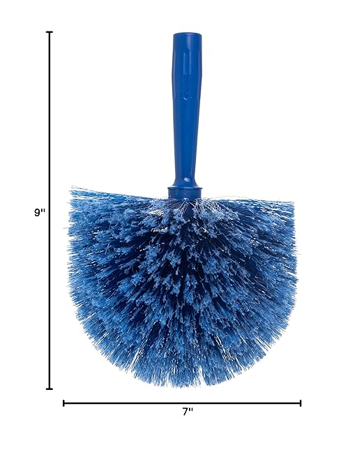SPARTA Flo-Pac Rounded Duster Cleaning Duster with Electrostatically Charged Bristles for Cleaning 9 X 7 X 7 Inches Blue (Pack of 12)