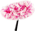 Fuller Brush Fuzzy Fan Duster – Dust &amp Clean Ceiling Fans Walls Woodwork – Polystatic &amp Microfiber Grabs &amp Holds Dust Lint Cobwebs &amp Dirt - Fan Duster Head Only (Pink)