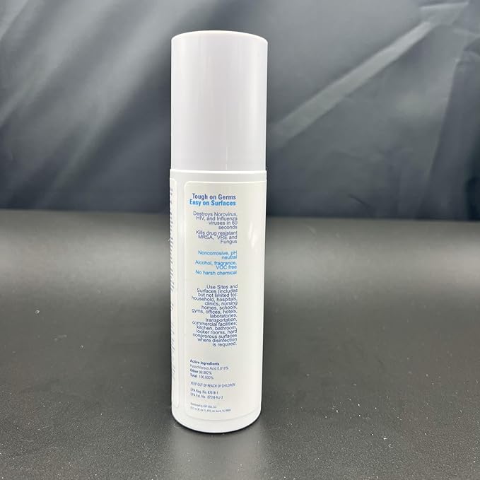 Purefypro Disinfectant Spray (4oz 2pk) - Kills 99.9999% Norovirus Flu and Hepatitis Viruses HIV Virus Monkeypox Viruses MRSA VRE E Coli Drug Resistant Germs Fungi No Rinse No Residue