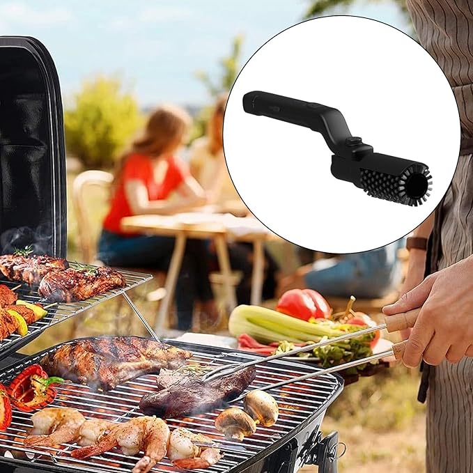 Automatic Grills Scrubber Design 2600mAh Long Time Practical Greases Removal Tool Rotating Barbecue Washer Practical Electric BBQ Washing Tool