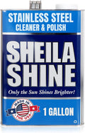 Sheila Shine 1 Gallon Stainless Steel Cleaner and Polish - Cleans Polishes &amp Protects Kitchen Appliances Refrigerators Sinks Ovens &amp Grills - Cleaner for Stainless Steel Appliances