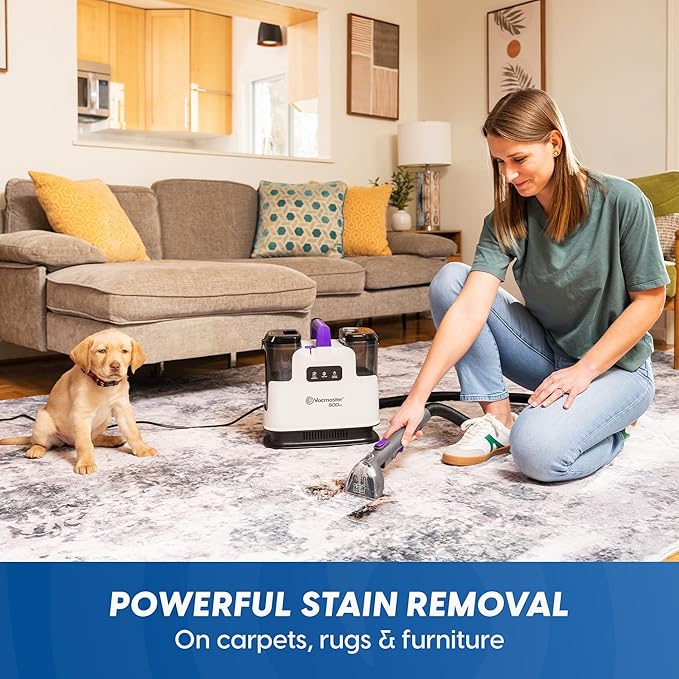 Vacmaster 500 Series Heated Carpet &amp Upholstery Spot Cleaner Machine 16Kpa Power Suction with Versatile Tools for Pets Area Rugs and Couches - SCB1001H 0101