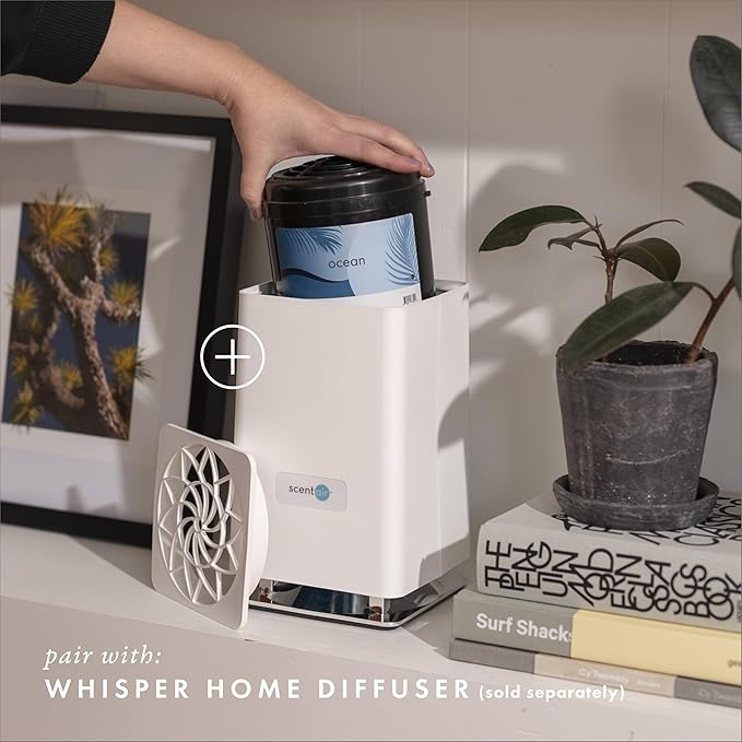 ScentAir Whisper Home Monthly Plug-in Refill Fragrance Cartridge for Home and Office Ocean