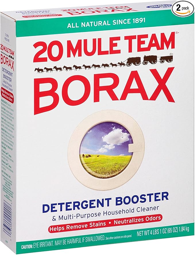 Twenty Mule Team Natural Laundry Booster &amp Multi-Purpose Cleaner 65 oz. (2 Pack)