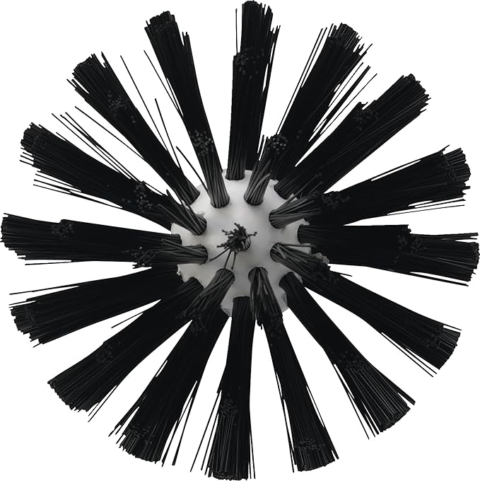 Vikan 5380-103-9 Stiff Tube Brush Polyester 3-7/8 x 6-1/2 OAL Black