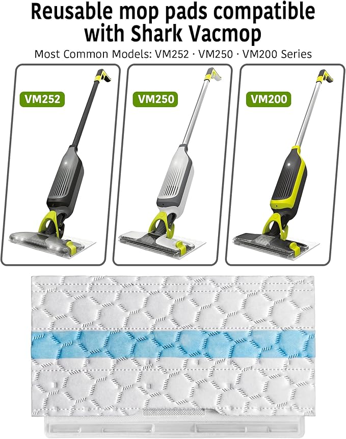 Disposable Replacement Pads for Hard Floor Cleaning 20 Pack Compatible with Shark Vacmop VM252 VM250 VM200 VMP30 sharkvac mop vac Refills