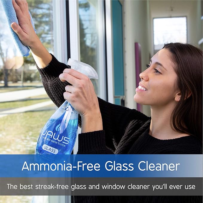 JAWS Cleaners Home Cleaning Kit Multi-Surface Kitchen Glass Shower and Hardwood Floor 2 Refill Pods Included. Refillable Cleaning Supplies.